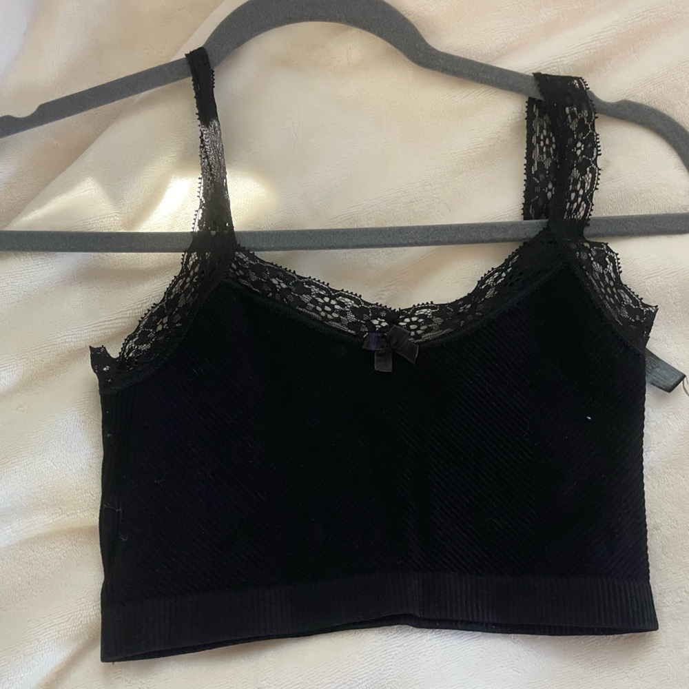 Urban outfitters Black Lace Trim Camisole